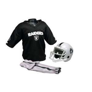 Oakland Raiders Kids/Youth Football Helmet Uniform Set  