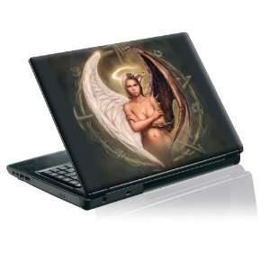   laptop skin protective decal half angel half demon hybrid Electronics