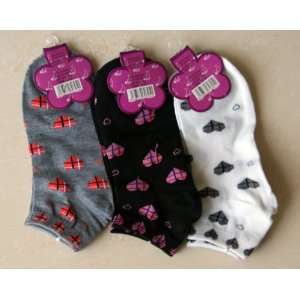 Cute Girl&Womens 6 Pack Fashion Heart Ankle Sock(size 9 11)