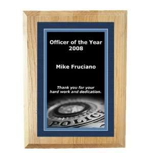  Police Plaque 8 x 10