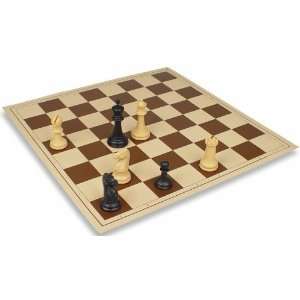   Brown & Beige Vinyl Rollup Chess Board 2 3 8 Squares Toys & Games