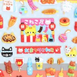  cute sticker with Japanese snacks with faces Toys & Games