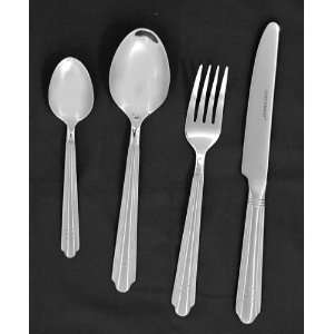 Strauss Bruxelles 84 Piece Stainless Steel Flatware Set, Service for 