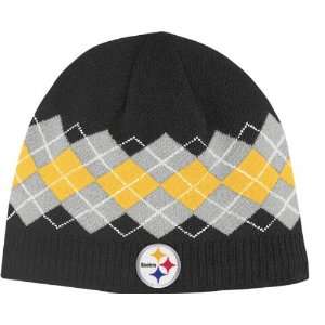  Pittsburgh Steelers Argyle Cuffless Knit Hat Sports 