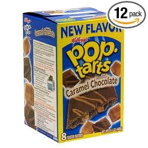 Pop Tarts Frosted Caramel Chocolate, 14.7 Ounce, 8 Count Boxes (Pack 