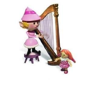  Harpist Girl Elf Figure 