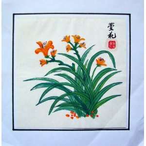  Original Chinese Art Watercolor Painting Flower Orchid 