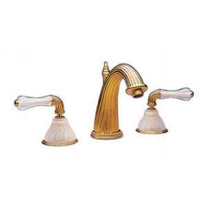   Mirabella Lavatory Faucet, Frosted Crystal Handles