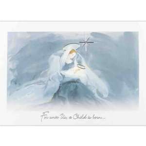 Birchcraft Studios 0570 Angelic Birth   Silver Lined Envelope with 