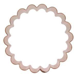  Circle Cookie Cutter   4 inch (Scalloped Edge) Kitchen 