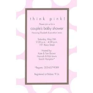  Spots Blush, Custom Personalized Baby Girl Announcements 