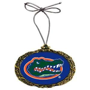  Florida Gators NCAA Gold Classic Logo Holiday Ornament 