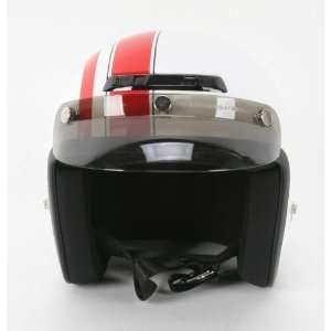   Jimmy Retro Helmet , Size 2XL, Color White/Red 0104 0924 Automotive