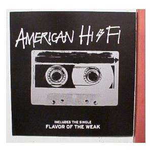  American Hifi Poster Flat Band Shot 2 sided HI Fi Hi Fi 