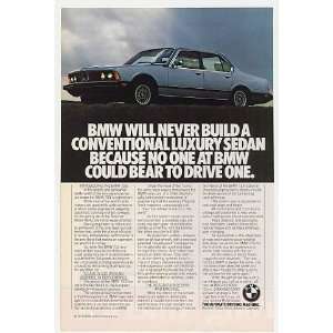   Never Build Conventional Luxury Sedan Print Ad (24622)