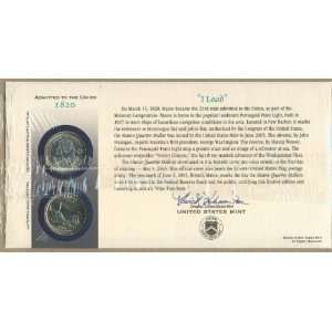 2003 Maine Official First Day Coin Cover (Q32) Everything 