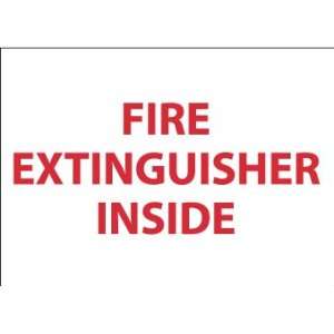 Fire Extinguisher Inside, 6X9, Rigid Plastic  Industrial 