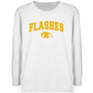  NCAA Kent State Golden Flashes Youth White Logo Arch T 