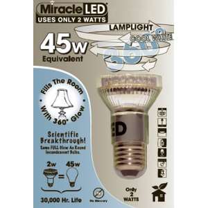  45W LED 360 Degree COOL White Light Bulb (2 pack)