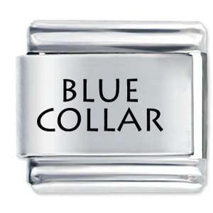  Blue Collar Italian Charms Bracelet Link Pugster Jewelry