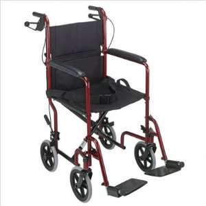 Mabis DMI 501 1037 19 Steel Transport Chair with Handbrakes Color 