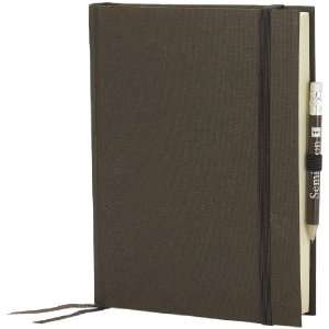   Travel Diary, Bookmark and Pencil, Brown (10510)