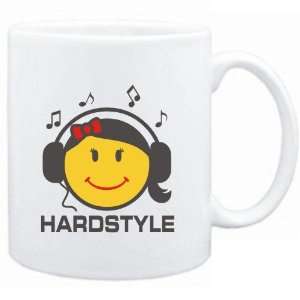  Mug White  Hardstyle   female smiley  Music Sports 
