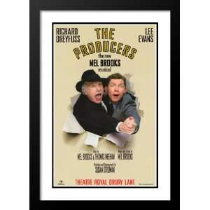 Producers, The (Broadway) 20x26 Framed and Double Matted Movie Poster 