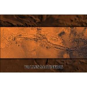  Valles Marineris, Mars   24x36 Poster 