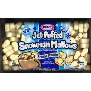 Jet Puffed Snowman Mallows French Vanilla Mini Marshmallows 10 Ounces 