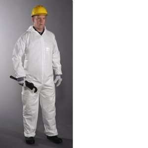  Coverall XL with Hood and Elastic Wrist & Ankle (lot of 25 