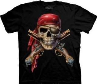  The Mountain Skull & Muskets Mens Black T shirt Clothing