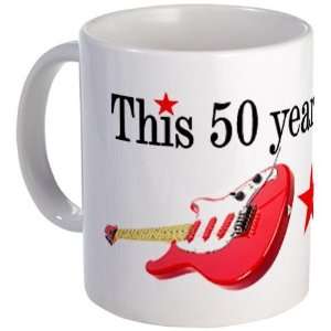 50 YEAR OLD ROCKS 50th birthday Mug by   Kitchen 