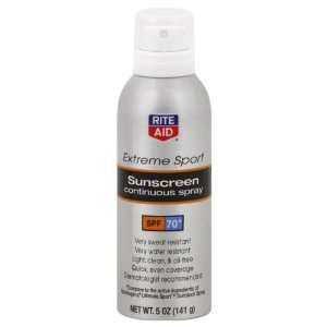  Rite Aid Sunscreen, Extreme Sport, Continuous Spray, SPF 