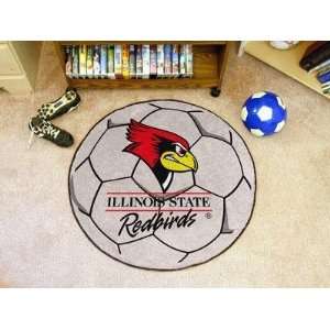 Illinois State Redbirds Soccer Ball Shaped Area Rug Welcome/Bath Mat