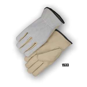  Leather Work Glove, #1533 combination, Split Leather, size 