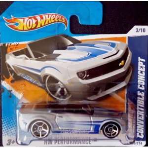  2010 Hot Wheels CAMARO CONVERTIBLE CONCEPT (Silver & Blue 