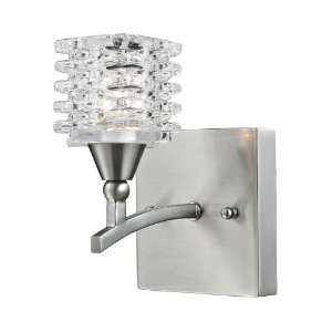   Nickel 1 Light 4 Bathroom Vanity Light 17130/1