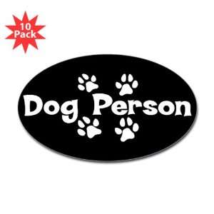  Sticker (Oval) (10 Pack) Dog Person 