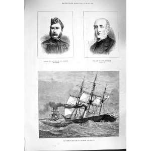  1879 COLLINGWOOD CHEVALIER RUSSIAN SHIPS SPITHEAD