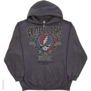  Grateful Dead American Music Hall Zip Hoodie (Grey), XL 