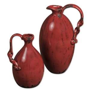  Uttermost 19270 Traditional Amon Pitchers Set Of 2 with 