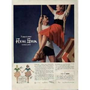   to wear REAL SILK Hosiery  1940 Real Silk Hosiery Mills ad, A0685