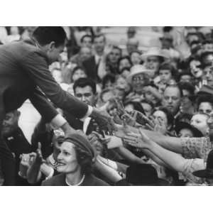  Vice President Richard Nixon and His Wife, Greeting People 