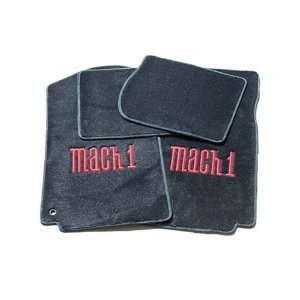  Ford Mach 1 Mustang Floor Mats with Red Logo 2003 2004 