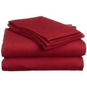  Hanes Jersey Knit Full Sheet Set, Deep Claret