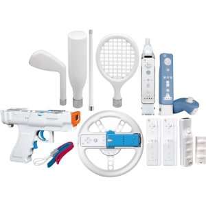  NEW 15 In 1 Players Kit Plus for Nintendo Wii   White 