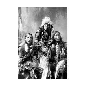  Native American Society Portrait 28x42 Giclee on Canvas 