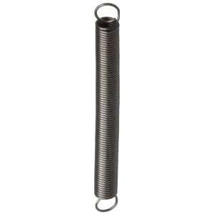 Music Wire Extension Spring, Steel, Inch, 0.094 OD, 0.011 Wire Size 