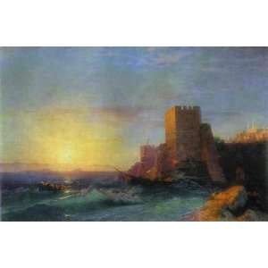 Hand Made Oil Reproduction   Ivan Aivazovsky   24 x 16 inches   Towers 